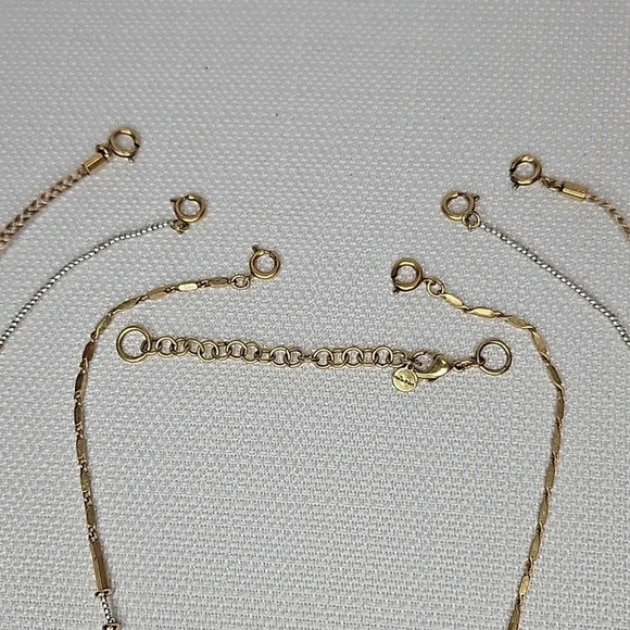 NIB - Retired Stella & Dot Riad Statement Necklace Versatile Gold Silver Rose - Picture 9 of 16